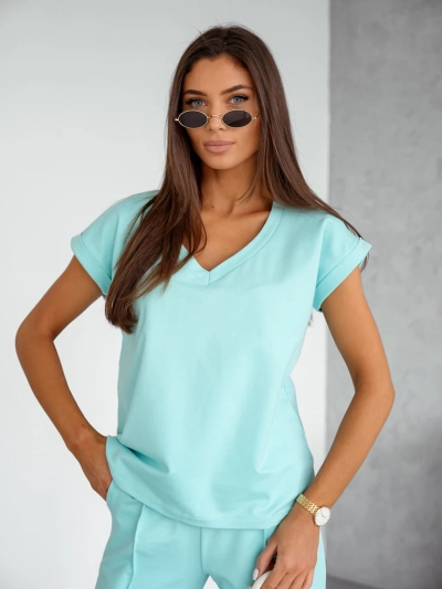 Royalfashion Dámsky bavlnený casual set s krátkymi rukávmi