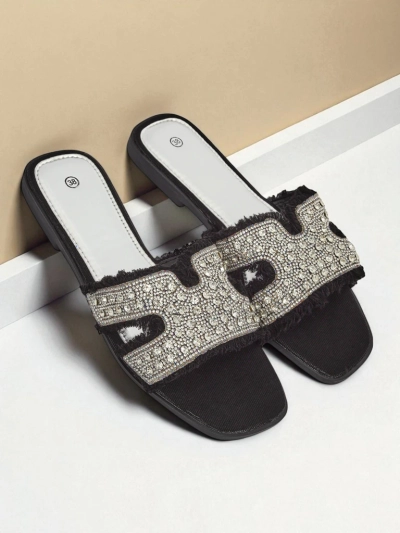 Royalfashion Dámske sandále s kamienkami CrystalEase