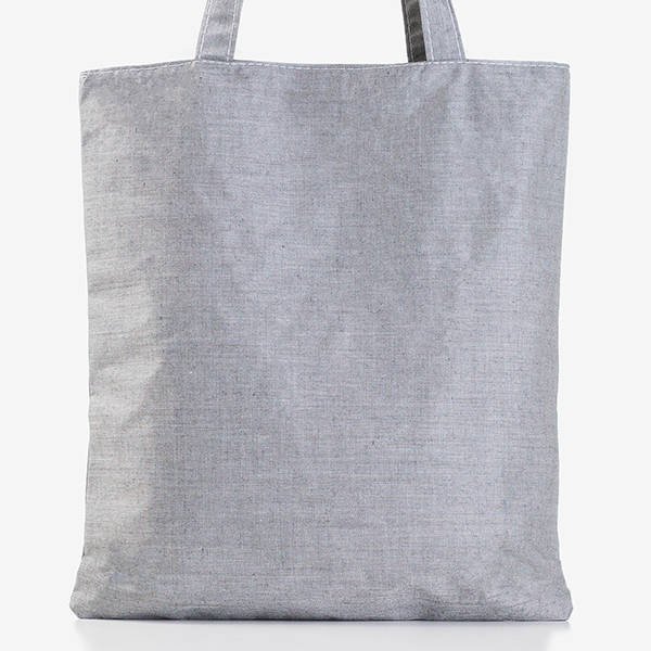 Dámska sivá potlačená taška - Kabelky