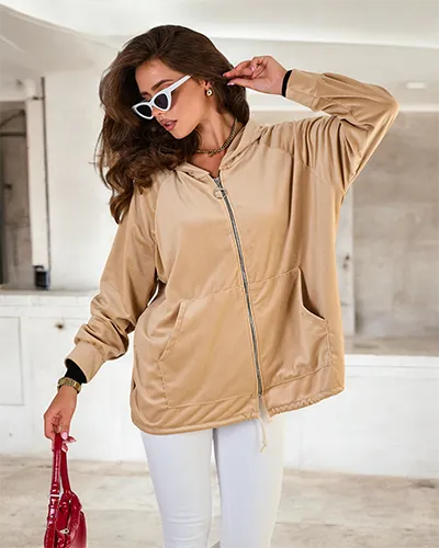 Royalfashion Dámska mikina bez kapucne