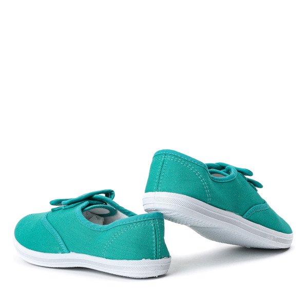 Zielone dziewczęce tenisówki Sweets - Obuwie