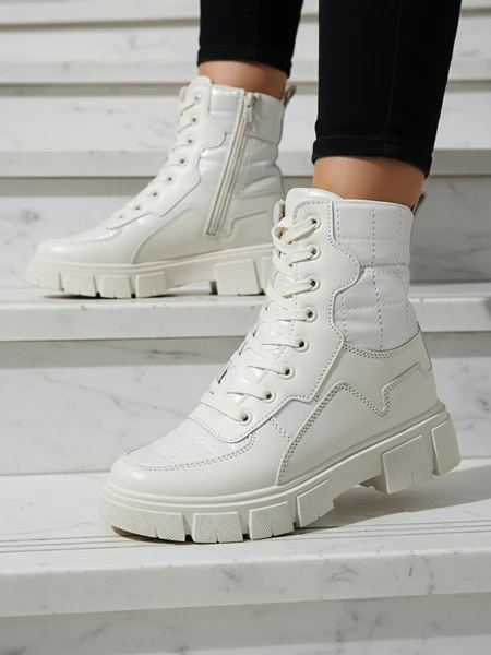 Calista Ženska Obutev Modni Nizki Gležnarji Kremni