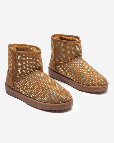 Dámske snehule s ťavími kubickými zirkónmi Rudis - Obuv