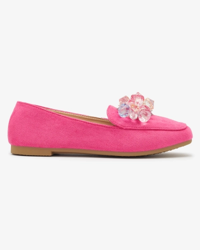 OUTLET Royalfashion Fuchsiové mokasíny z eko-semišu pre ženy Gepossa
