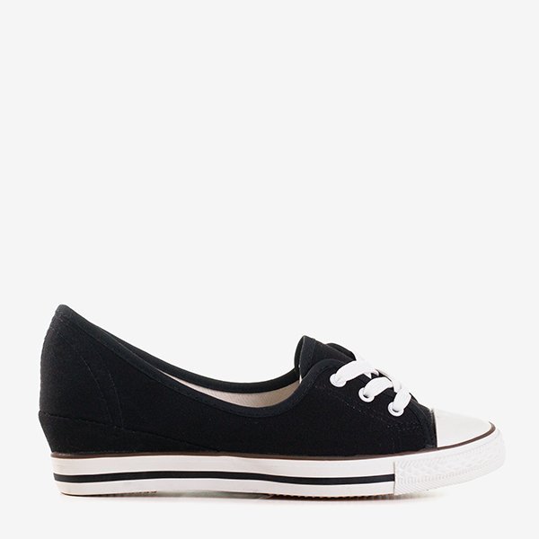 Černé boty a'la tenisky na klínku Anplus - Footwear 1