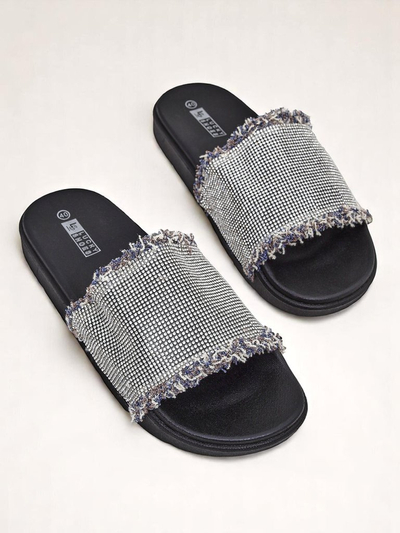 Royalfashion Ženski natikači s ploskim podplatom SparkleWalk