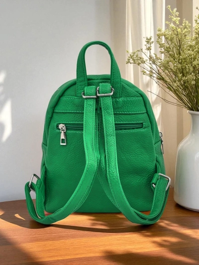 Ženski nahrbtnik Elettra Verde Królewska Moda ekološko usnje 25x25x10 cm