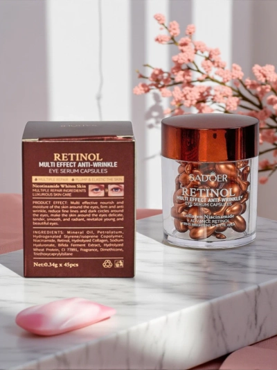 Sadoer Athena Retinol Collagen – kapsule za predel okoli oči proti gubam 40 g