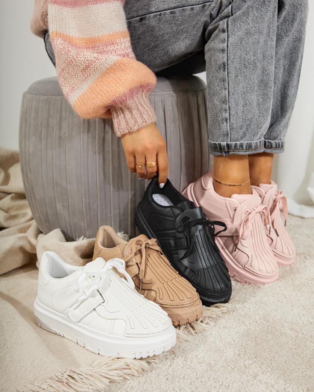 OUTLET Dámske biele športové tenisky Sumikoa - Obuv