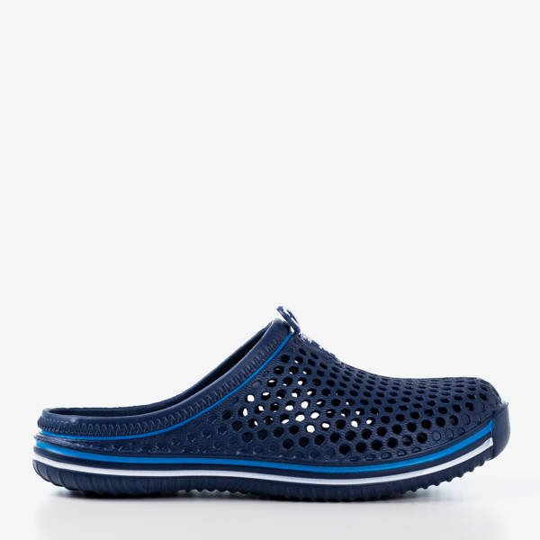 Gumové dámské modré gumové pantofle - obuv 1