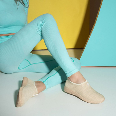 Béžové dámske návleky na tenisky Smegin - Obuv