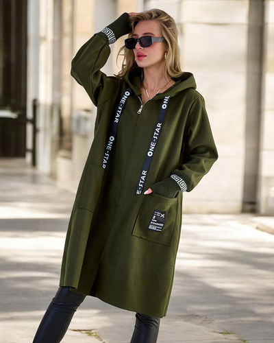 Royalfashion Dámska bunda a'la kabát po kolená