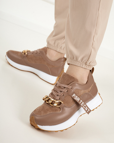 Hnedo-ružová dámska športová obuv Arikas - Obuv