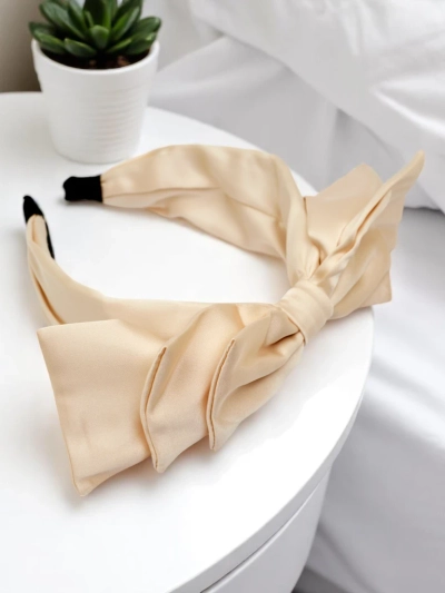 Royalfashion Saténová čelenka s mašľou Celine
