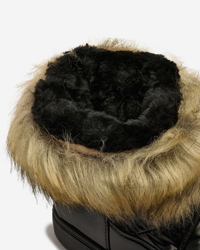 Royalfashion Black slip-on boots a'la snow boots for women Gomllo