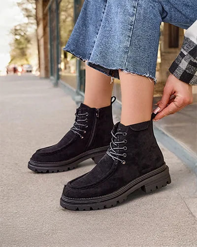 Royalfashion Dámske kotníkové topánky na šnurovanie Rullose