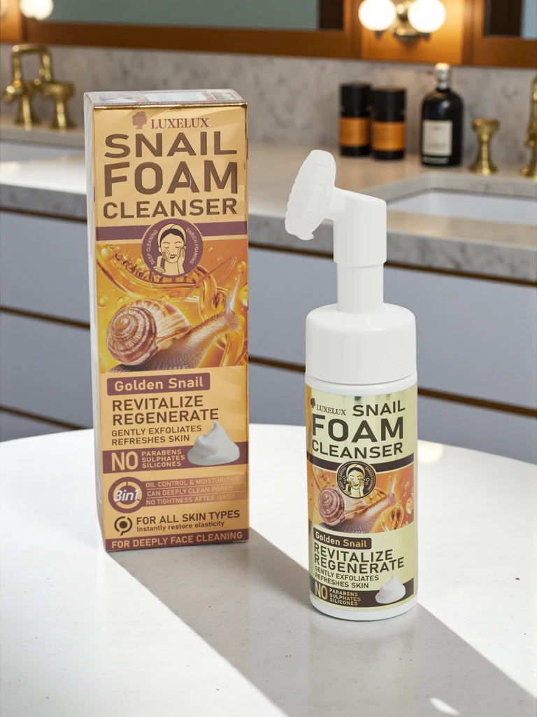 Aurelia Golden Snail Čistilna Pena z Mucin 150ml Luksuzna