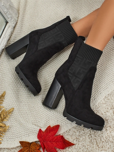 Ženski gležnarji iz eko semiša na peto Vansoria