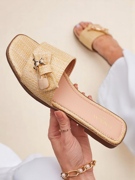 Royalfashion Dámske slamové šľapky Sandále Aurelia