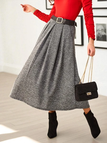 Royalfashion Dámska midi sukňa