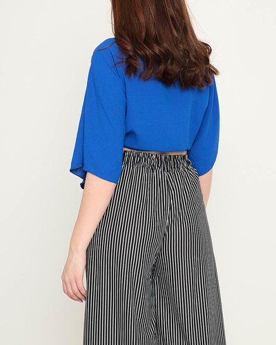 Dámska kobaltová pelerína - Oblečenie