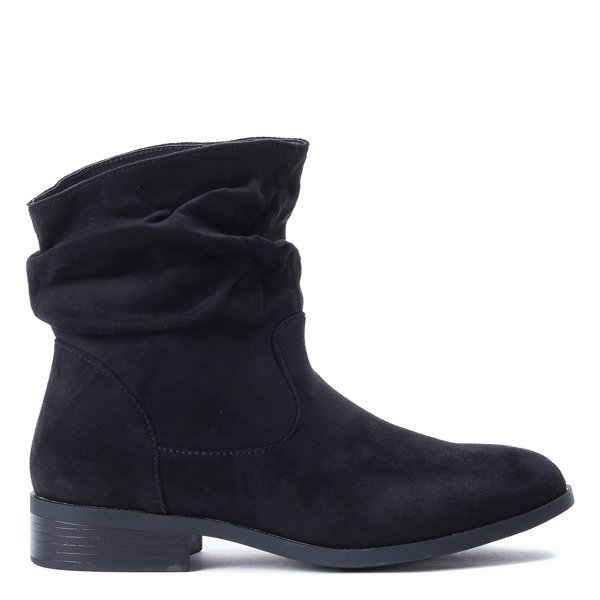 Czarne botki Peggy- Obuwie
