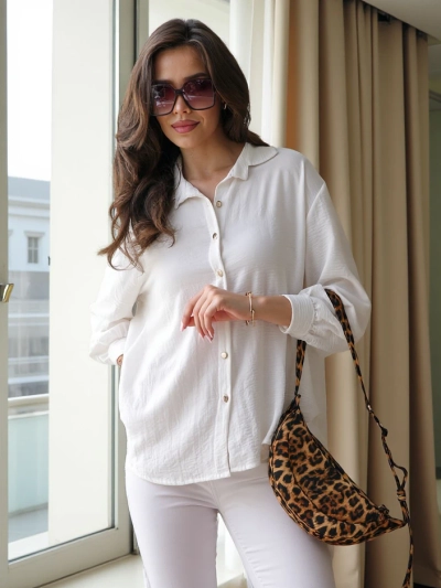 Royalfashion Dlhá oversized košeľa pre ženy
