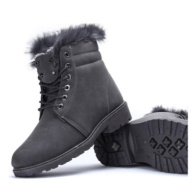 Ocieplane trapery w kolorze ciemnoszarym Alayna - Obuwie