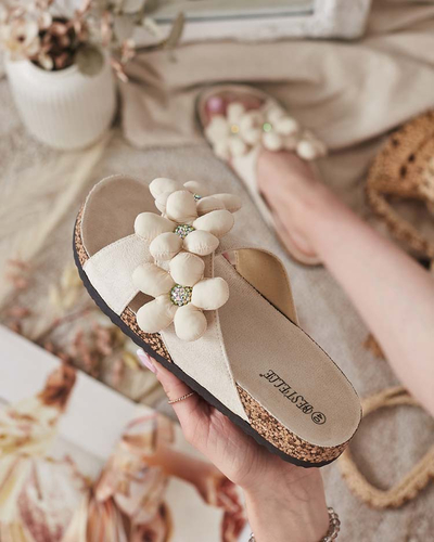 Royalfashion Dámske žabky Polidda Flower Strap
