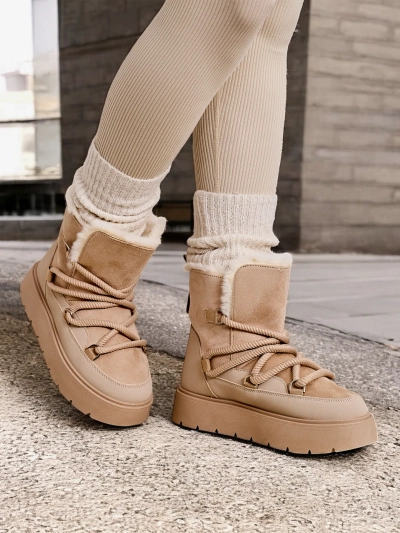 Dámske zimné čižmy so šnurovaním Royalfashion Liloz