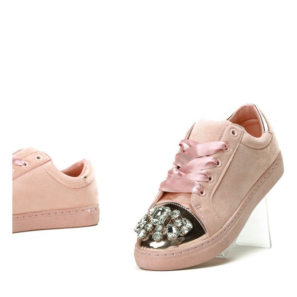 Emilyanine ružové kamienkové tenisky - Obuv