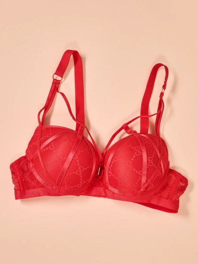 Royalfashion Dámska podprsenka zdobená čipkou a ramienkami