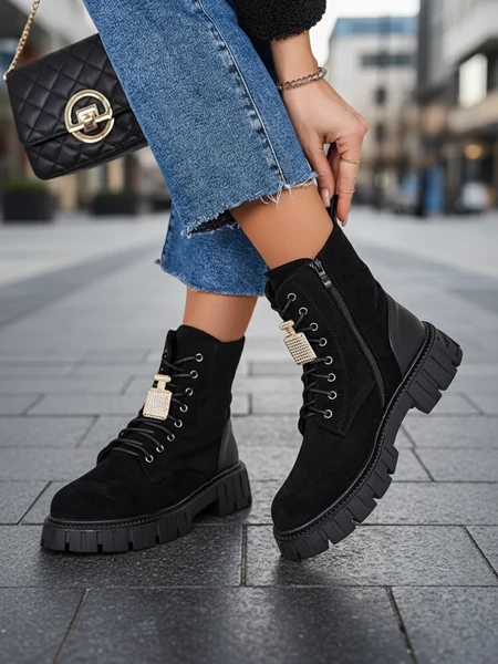 Royalfashion Eco semišové dámske topánky worker Edvines