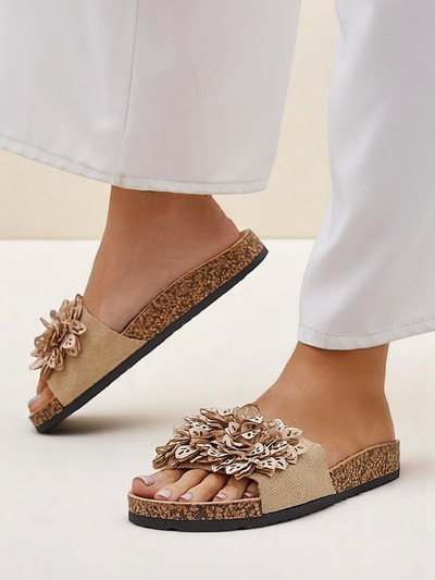 Royalfashion dámske sandále s kvetmi Occes