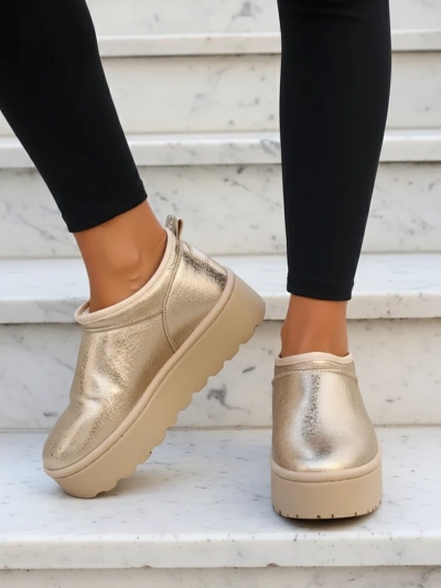 Royalfashion Dámske krátke čižmy a'la snow boots Ozozi