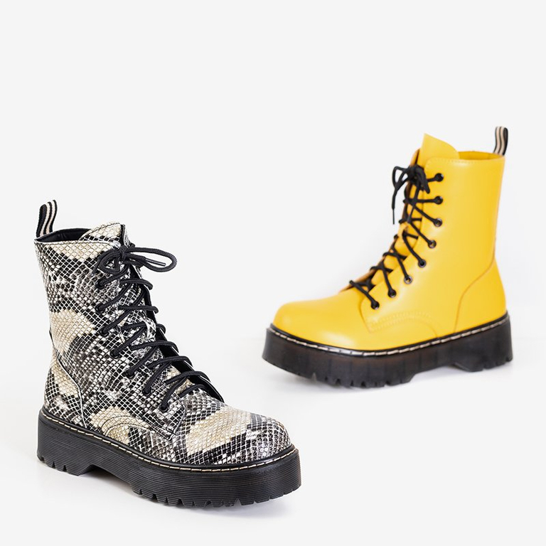 Dámske ploché lodičky z hadej kože Chic Glam - topánky