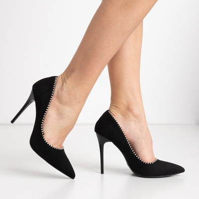 Čierne vysoké podpätky Braelynn - Obuv