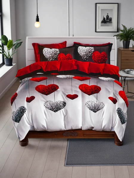 Royalfashion Vzorčasta posteljnina 160x200 komplet 3-DELNI