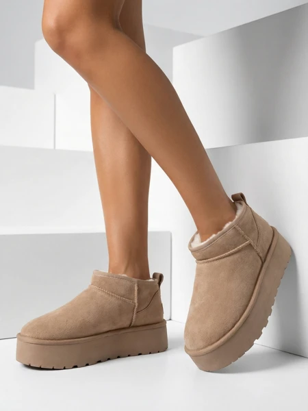 Royalfashion Dámske krátke čižmy a'la snow boots Ozozi