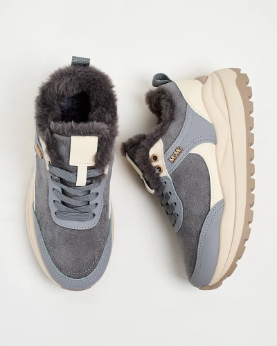 Royalfashion Dámske zateplené tenisky Ruffi