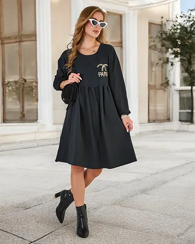 Royalfashion Dámske látkové šaty