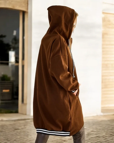 Royalfashion Dámska bunda - kabát s ozdobou