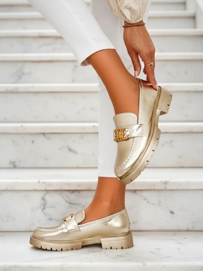 Zlati Mokasini Chloé Eleganten Ženski Stil