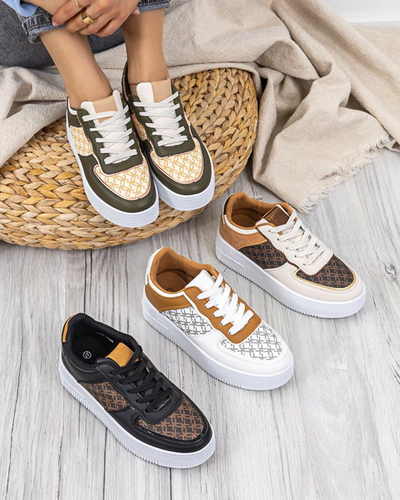 Zelená dámska športová obuv s potlačou Glou - Obuv