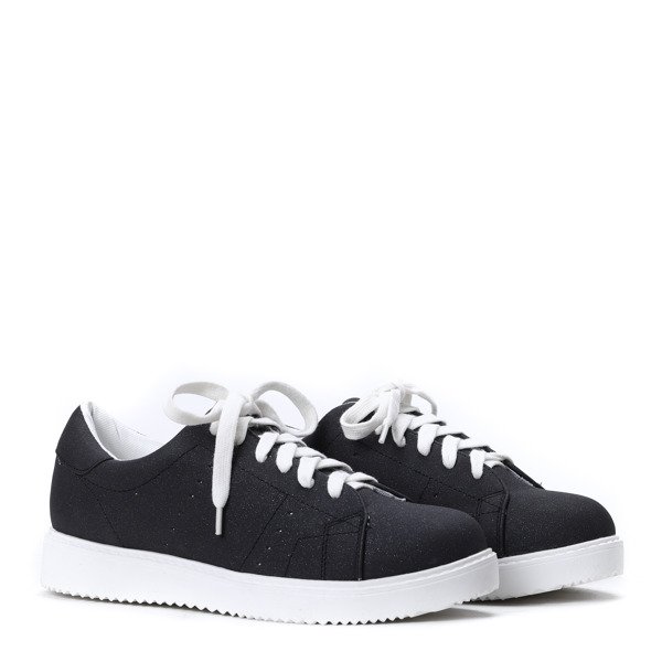 Grafitowe, matowe tenisówki Sport- Obuwie