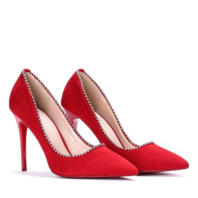 Czerwone czółenka Braelynn - Obuwie