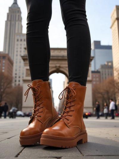 Royalfashion Dámske šnurovacie čižmy Bumalo