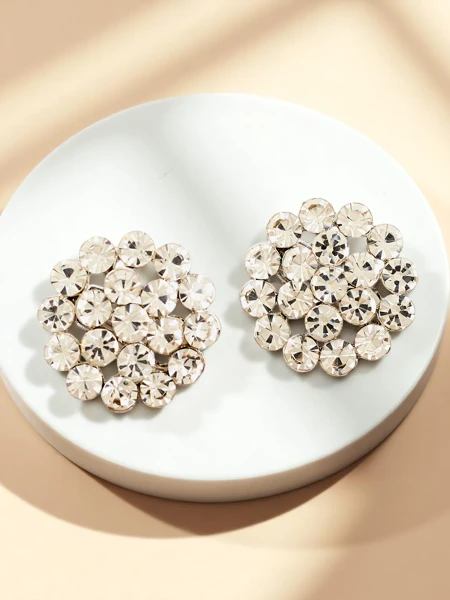 Royalfashion Dámske klipsové náušnice s kubickým zirkónom