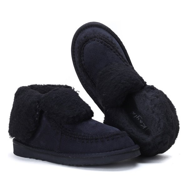 Czarne śniegowce Emeraude- Obuwie