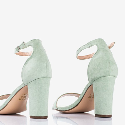 Zelené dámske sandále na stĺpiku Sweet Honey - Obuv